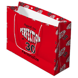 Bolsa De Regalo Grande Envejecido a la perfección en el trigésimo