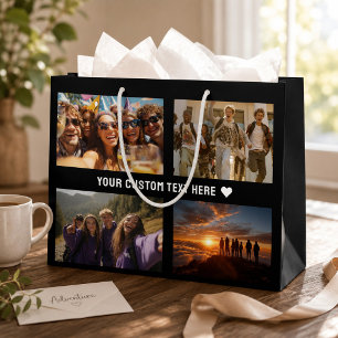 Bolsa De Regalo Grande Envoltorio de regalo personalizado con 8 fotos