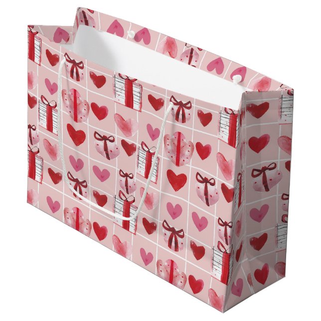 Bolsa de regalo grande envuelta con amor (Angulo Anverso)
