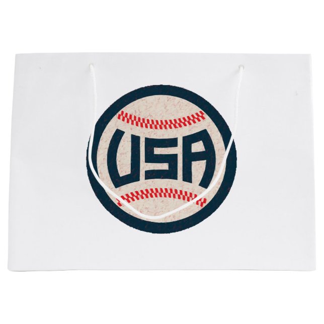 Bolsa De Regalo Grande Equipo de Béisbol de EE. UU. (Anverso)