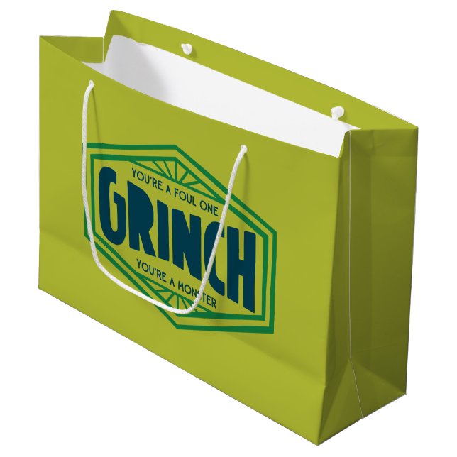 Bolsa De Regalo Grande Eres un Grinch Asqueroso (Angulo Anverso)