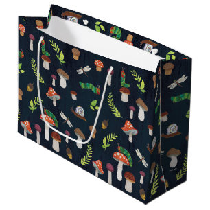 Bolsa De Regalo Grande Eric Carle   Patrón de fallos y hongos