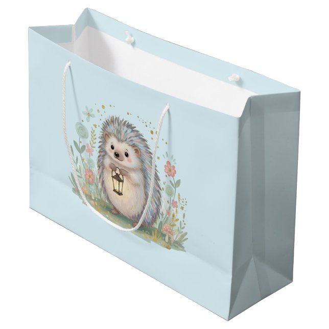 Bolsa De Regalo Grande Erizo Adorable con Linterna (Angulo Anverso)