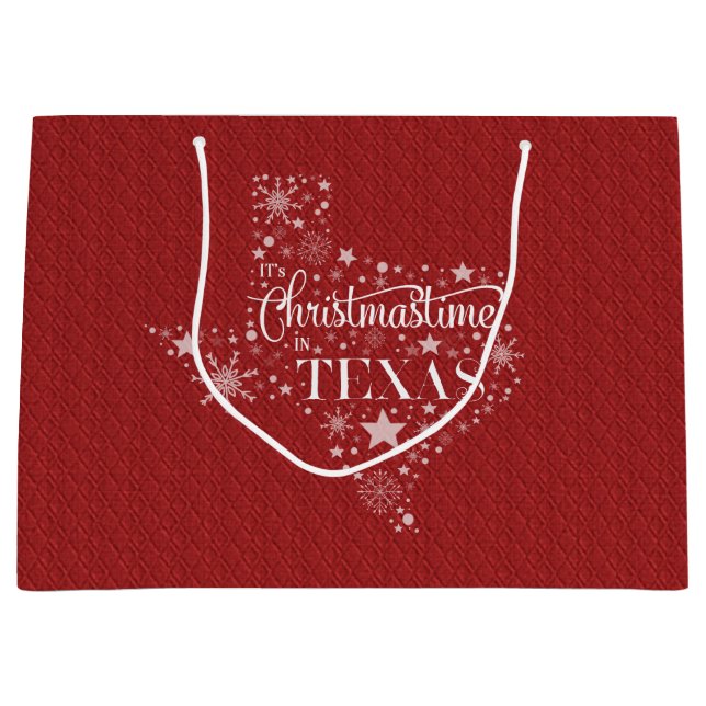 Bolsa De Regalo Grande Es Navidad en Texas (Anverso)