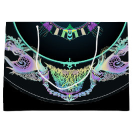 Bolsa De Regalo Grande Esbozo marino en neón