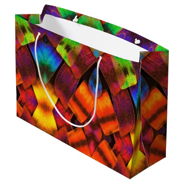 Bolsa De Regalo Grande Escalas De Mariposa De Regalo De Lg (Angulo reverso)