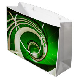 Bolsa De Regalo Grande Escalera circular verde
