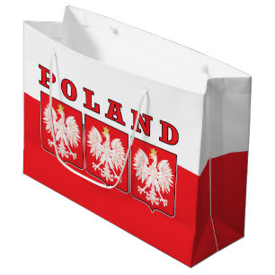 Bolsa De Regalo Grande Escudos de águila de Polonia
