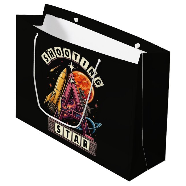 Bolsa De Regalo Grande Espacio de estrella fugaz (Angulo Anverso)