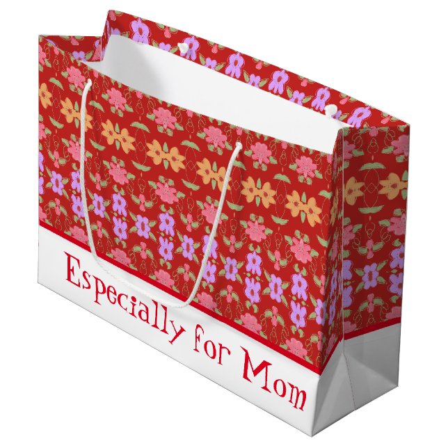 Bolsa De Regalo Grande Especialmente para mamá (Angulo Anverso)
