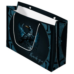 Bolsa De Regalo Grande Espectáculo negro majestuoso sentado sobre un ador