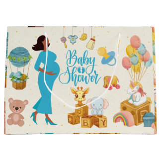 Bolsa De Regalo Grande Esperando madre Fiesta