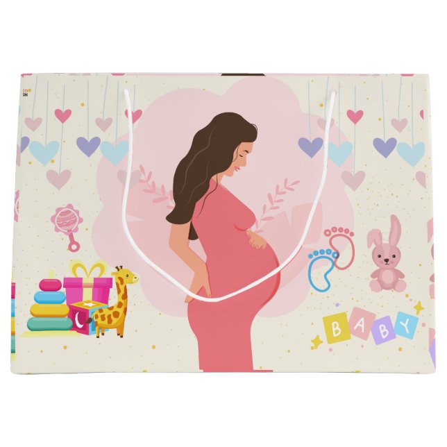 Bolsa De Regalo Grande Esperando madres (Anverso)