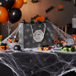 Bolsa De Regalo Grande Espíritus negros Feliz Halloween
