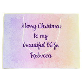 Bolsa De Regalo Grande Esposa de Navidades personalizados