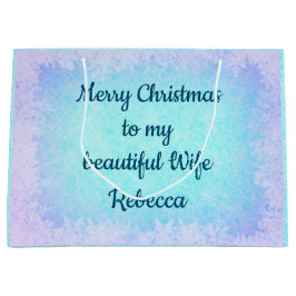 Bolsa De Regalo Grande Esposa de Navidades personalizados