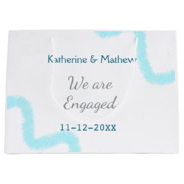 Bolsa De Regalo Grande Estamos comprometidos con la espiral de acuarela g