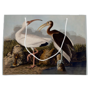 Bolsa De Regalo Grande Estampa Clásica de Pájaro Ibis Blanco de John Jame