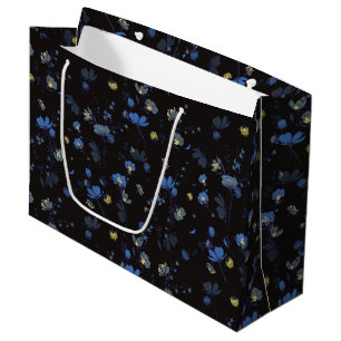 Bolsa De Regalo Grande Estampado de flores soplado viento