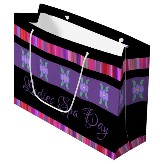 Bolsa De Regalo Grande Estilizado y personalizado (Angulo Anverso)