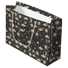 Bolsa De Regalo Grande Estrella caprichosa Luna Planetas Nubes