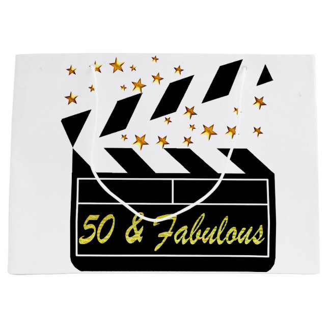 BOLSA DE REGALO GRANDE ESTRELLA DE PELÍCULA DE 50 AÑOS (Anverso)