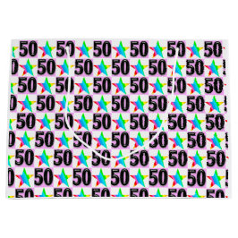 BOLSA DE REGALO GRANDE ESTRELLA SUPER DE 50 AÑOS