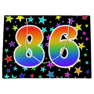 Bolsa De Regalo Grande Estrellas coloridas + Acontecimiento del patrón ar