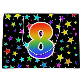 Bolsa De Regalo Grande Estrellas coloridas + Acontecimiento del patrón ar