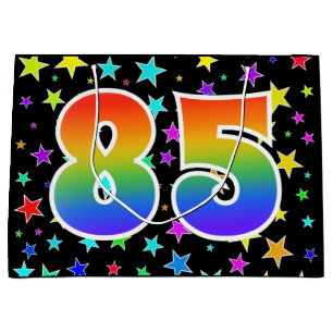 Bolsa De Regalo Grande Estrellas coloridas + Acontecimiento del patrón ar