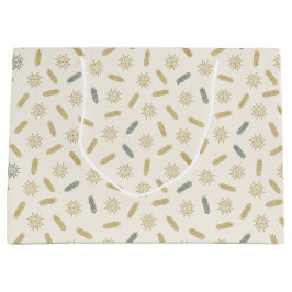 Bolsa De Regalo Grande Estrellas doradas y brunch de árboles