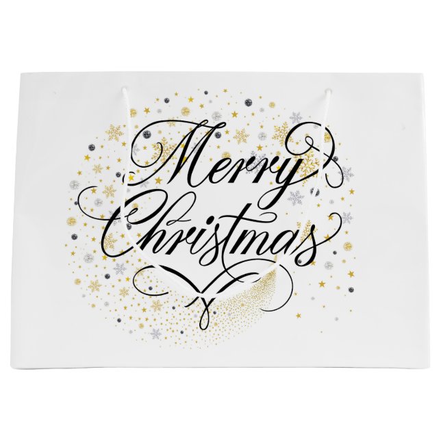 Bolsa De Regalo Grande Estrellas navidades (Anverso)