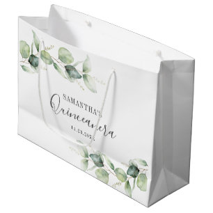 Bolsa De Regalo Grande Eucalyptus 15.ª Vegetación Quinceanera
