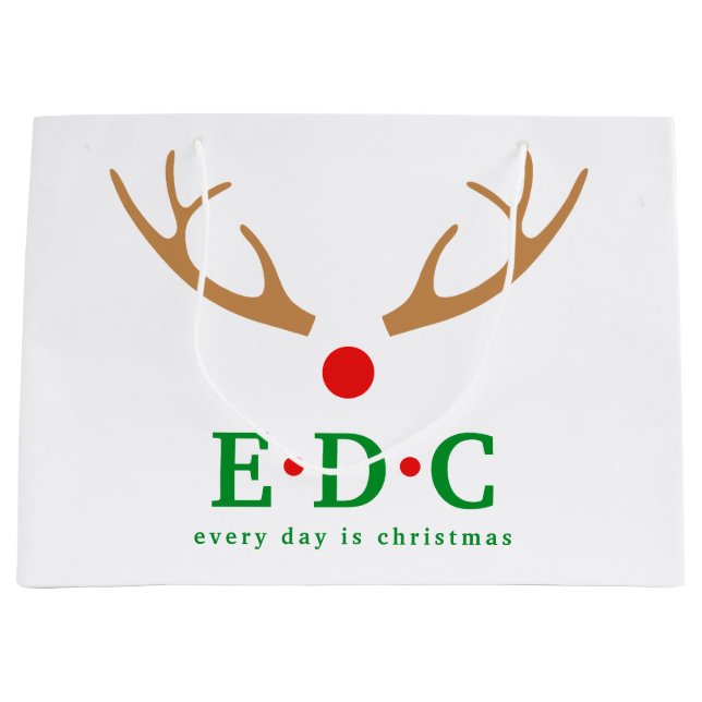Bolsa De Regalo Grande Every Day is Christmas  (Anverso)