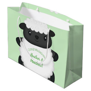 Bolsa De Regalo Grande Explotación de ovejas Baby Shower