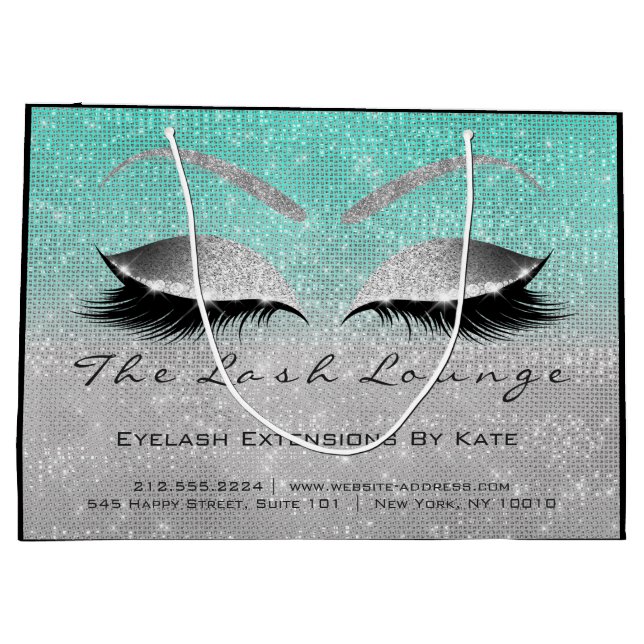 Bolsa De Regalo Grande Extensión de latigazos Instrucción de poscuidado P (Reverso)