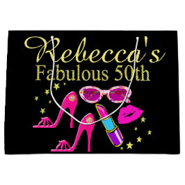 BOLSA DE REGALO GRANDE FABULOUS 50.º REGALO PERSONALIZADO