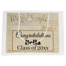 Bolsa De Regalo Grande Facultad de Derecho Abogado Paralegal Graduado Con