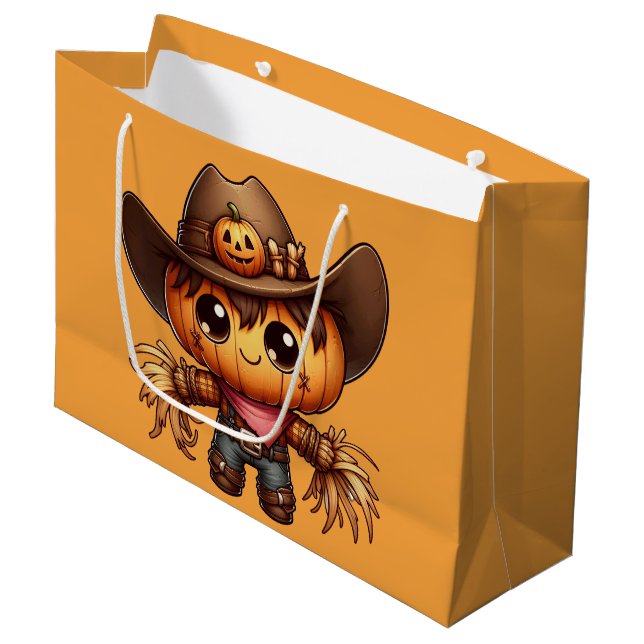 Bolsa De Regalo Grande Fall Western Scarecrow  (Angulo Anverso)