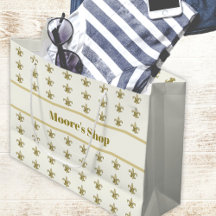 Falso oro FleurDeLis sobre marfil