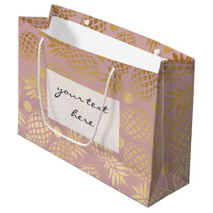 Bolsa De Regalo Grande falsos lunares elegantes del modelo de la piña de