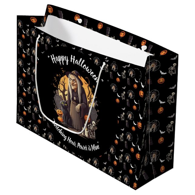 Bolsa De Regalo Grande Fantasma Bag de regalo de Halloween 🎃 🧙 ‍ ♀️ (Angulo Anverso)