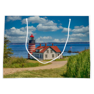 Bolsa De Regalo Grande Faro West Quoddy Head, Lubec, Maine