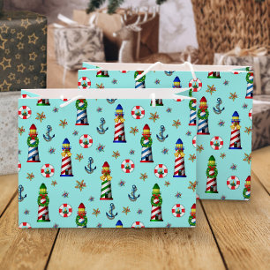 Bolsa De Regalo Grande Faros Náuticos navidades