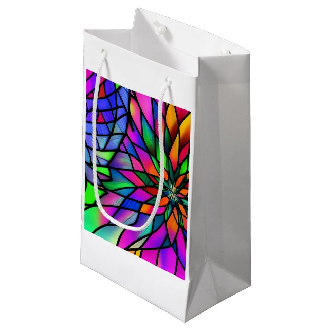 Bolsa De Regalo Grande Faux Seted Glass (Angulo Anverso)