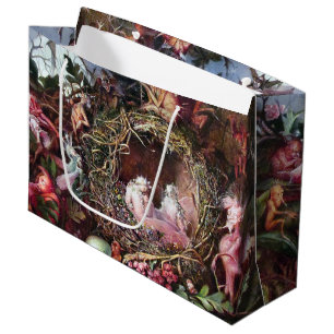 Bolsa De Regalo Grande Fe en un nido de aves, John Anster Fitzgerald La