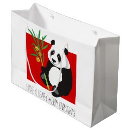 Bolsa De Regalo Grande Felices Navidad del Oso-y