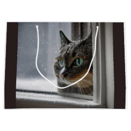 Bolsa De Regalo Grande Felices vacaciones Gato Kitty