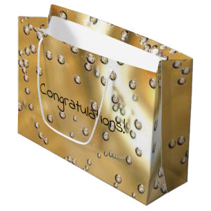 Bolsa De Regalo Grande Felicidades Burbujas de champaña