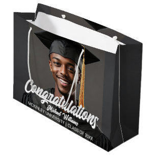 Bolsa De Regalo Grande Felicidades Graduado Foto Graduación